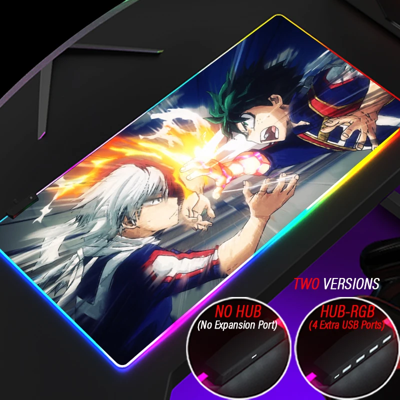 My Hero Academia Anime HD RGB Mouse Pad HUB Gaming Izuku Custom 4Port USB Mousepad XXL Led Backlit Carpet 900x400 Shoto Desk Mat
My Hero Academia Anime HD RGB Mouse Pad HUB Gaming Izuku Custom 4Port USB Mousepad XXL Led Backlit Carpet 900x400 Shoto Desk Mat