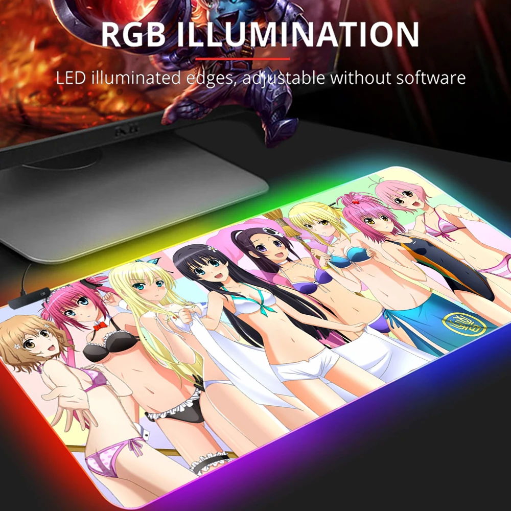 Fashion Sexy Anime Girl Gaming Mouse Pad Gaming RGB MousePad Large Mouse Mat Desktop Mat Mice Computer Mouse pad for cs go/LOL
Fashion Sexy Anime Girl Gaming Mouse Pad Gaming RGB MousePad Large Mouse Mat Desktop Mat Mice Computer Mouse pad for cs go/LOL