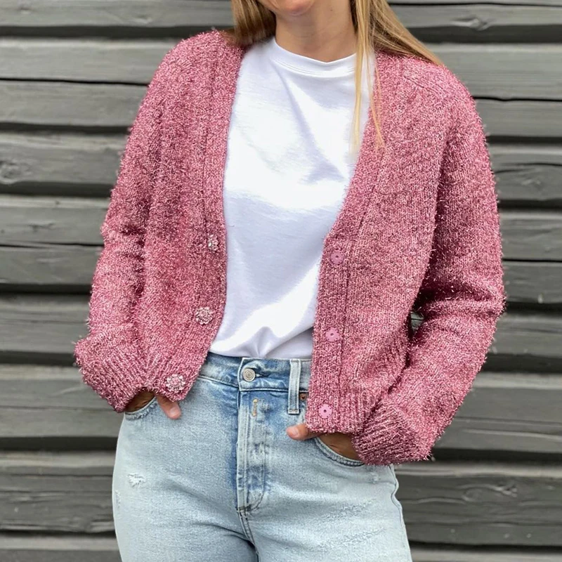 Flower Buttons Chic Knitted Cardigan Woman Autumn V Neck Long Sleeve Sweaters Femme Casual Vintage Ladies Tops 2021 French
Flower Buttons Chic Knitted Cardigan Woman Autumn V Neck Long Sleeve Sweaters Femme Casual Vintage Ladies Tops 2021 French