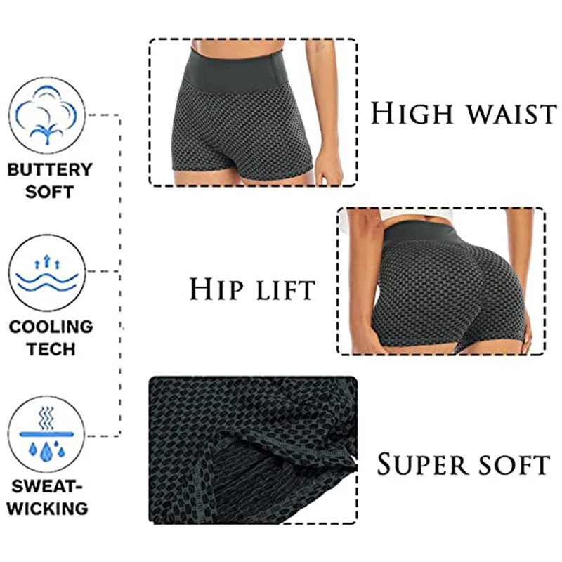 Hot Pants Textured Ruched Hip Lifting Sports Gym Running Beach Shorts Butt Lifting Yoga Shorts Women High Waist Tummy Control
Hot Pants Textured Ruched Hip Lifting Sports Gym Running Beach Shorts Butt Lifting Yoga Shorts Women High Waist Tummy Control