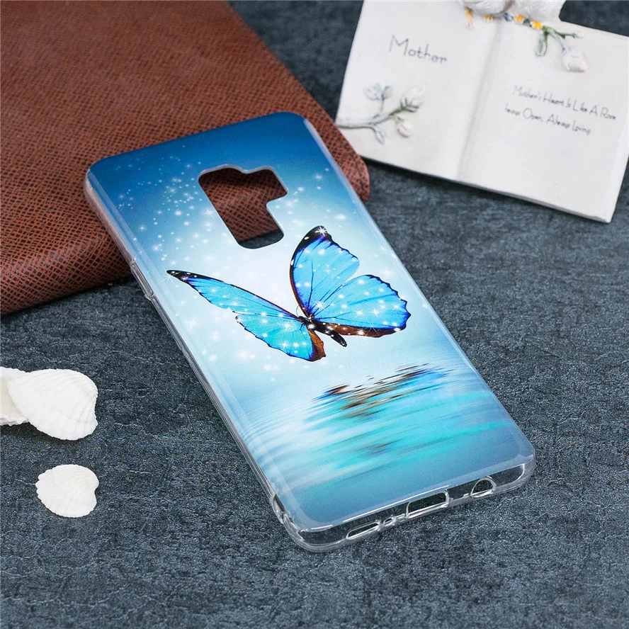 Светящийся чехол для Samsung Galaxy S9 / Plus светящийся в темноте Мягкий ТПУ силиконовый IMD