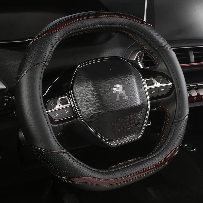 for Peugeot 3008 4008 5008 Car Steering Wheel Cover Carbon Fibre + PU Leather Auto Accessories interior Coche
for Peugeot 3008 4008 5008 Car Steering Wheel Cover Carbon Fibre + PU Leather Auto Accessories interior Coche