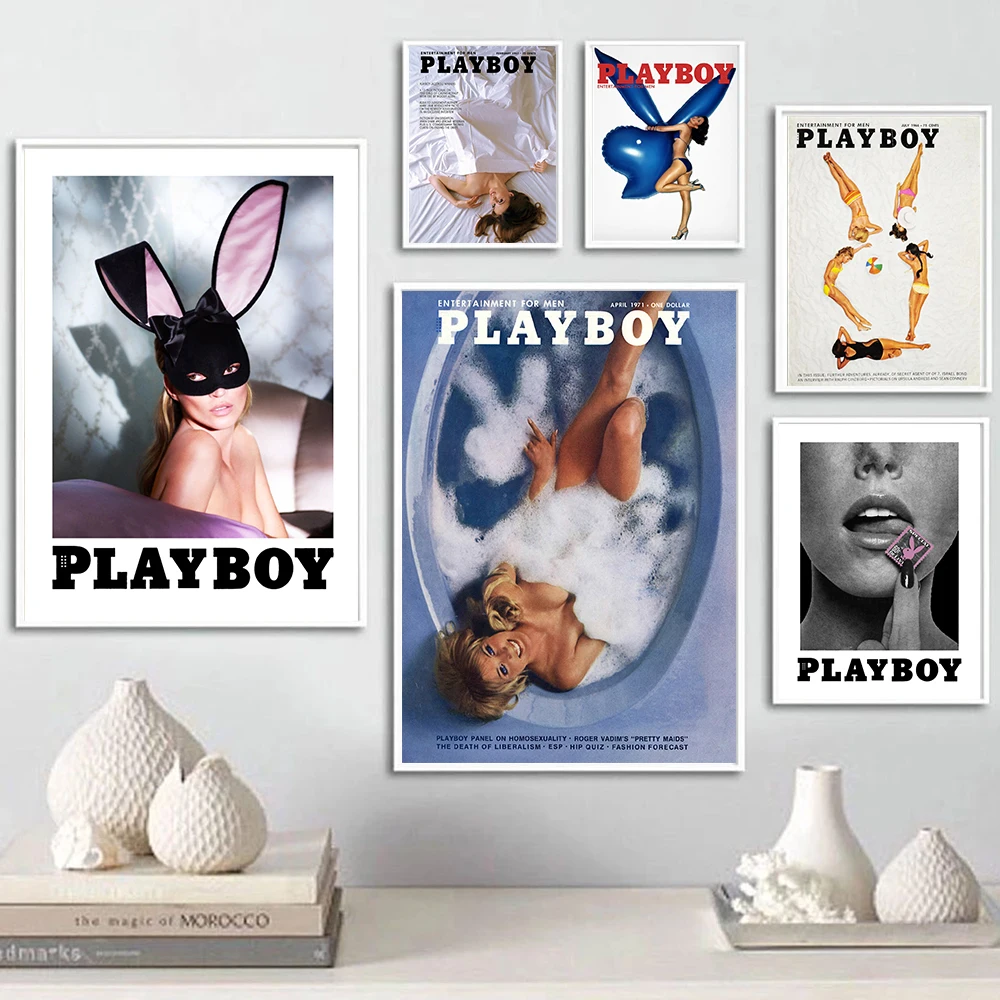 Fashion Playboy Sexy Woman Canvas Painting Prints Vintage Vogue Nude Poster Nordic Wall Art Pictures Living Room Home Decoration
Fashion Playboy Sexy Woman Canvas Painting Prints Vintage Vogue Nude Poster Nordic Wall Art Pictures Living Room Home Decoration