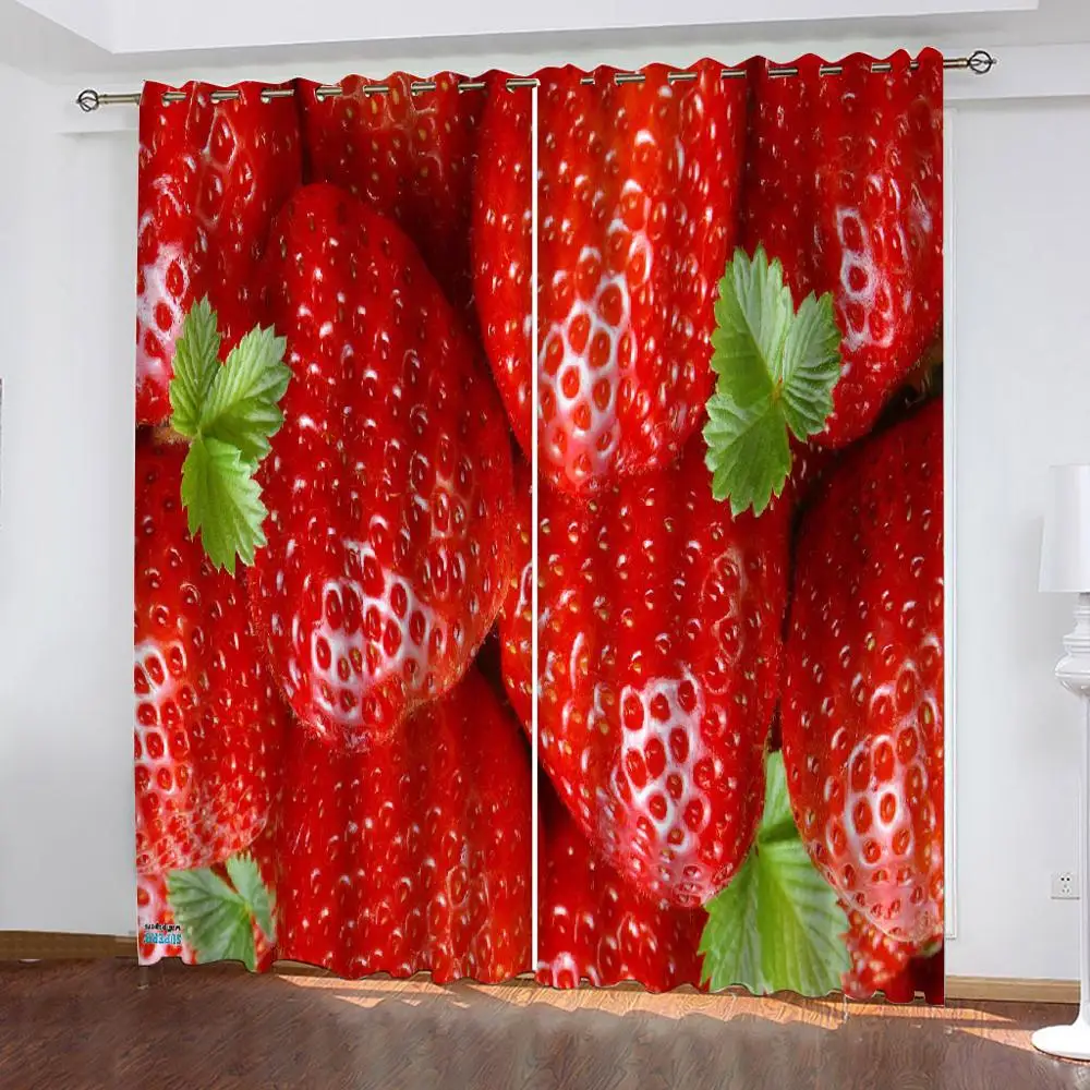 Luxury 3D Window Curtains Living Room wedding bedroom red fruit curtains soundproof windproof curtains
Luxury 3D Window Curtains Living Room wedding bedroom red fruit curtains soundproof windproof curtains