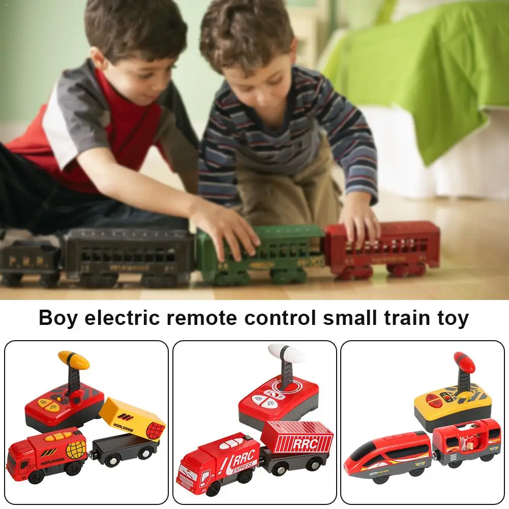 Детский Электрический поезд с дистанционным управлением игрушечный магнитный