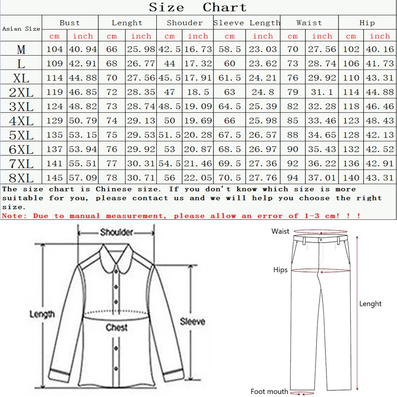 2021 Men's Suit Spring and Autumn Casual Men's Sportswear Suit Fighting Jacket + Pants 2-piece Men's Outerwear M-8XL
2021 Men's Suit Spring and Autumn Casual Men's Sportswear Suit Fighting Jacket + Pants 2-piece Men's Outerwear M-8XL