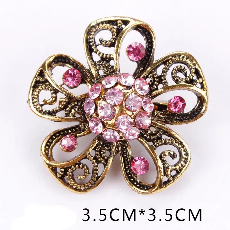Vintage Gold Color Plated Flower Brooches for Women Wedding Rhinestone Bouquet Bijoux Pins Clothing Jewelry Accessories
Vintage Gold Color Plated Flower Brooches for Women Wedding Rhinestone Bouquet Bijoux Pins Clothing Jewelry Accessories
