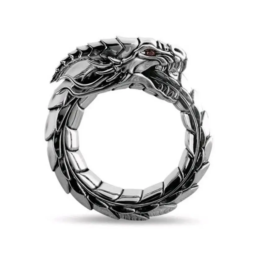 Domineering Dragon Ring Fashion Skull Ring for Men Women Party Jewelry Men's Gothic Stainless Steel Animal Ring
Domineering Dragon Ring Fashion Skull Ring for Men Women Party Jewelry Men's Gothic Stainless Steel Animal Ring
