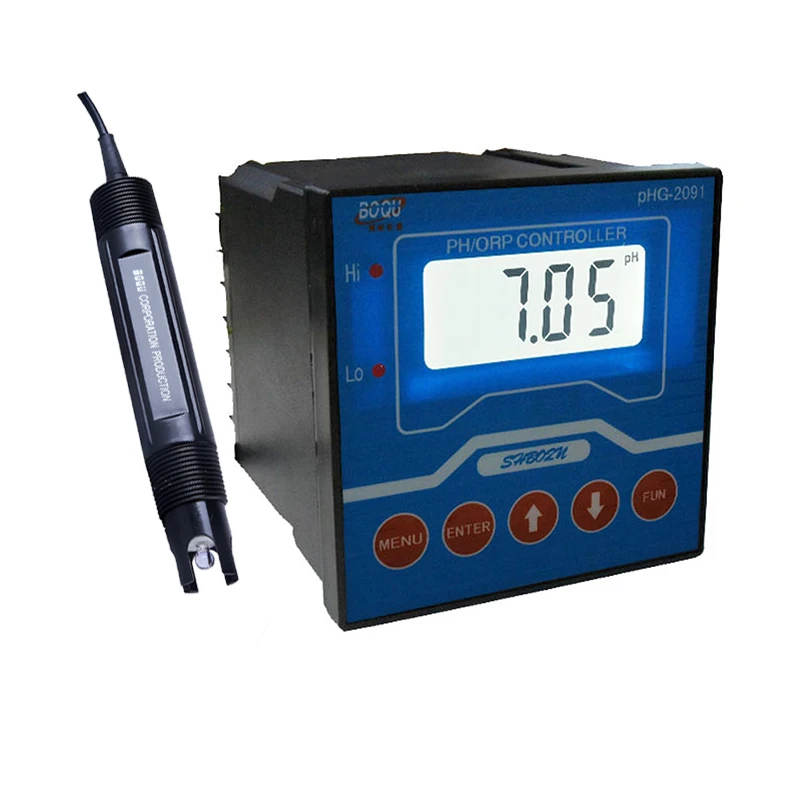 pHG-2091 0~14pH 4-20mA 1%FS Online Solar Drinking Tap Water pH Meter with 2 Relays Alarms
pHG-2091 0~14pH 4-20mA 1%FS Online Solar Drinking Tap Water pH Meter with 2 Relays Alarms