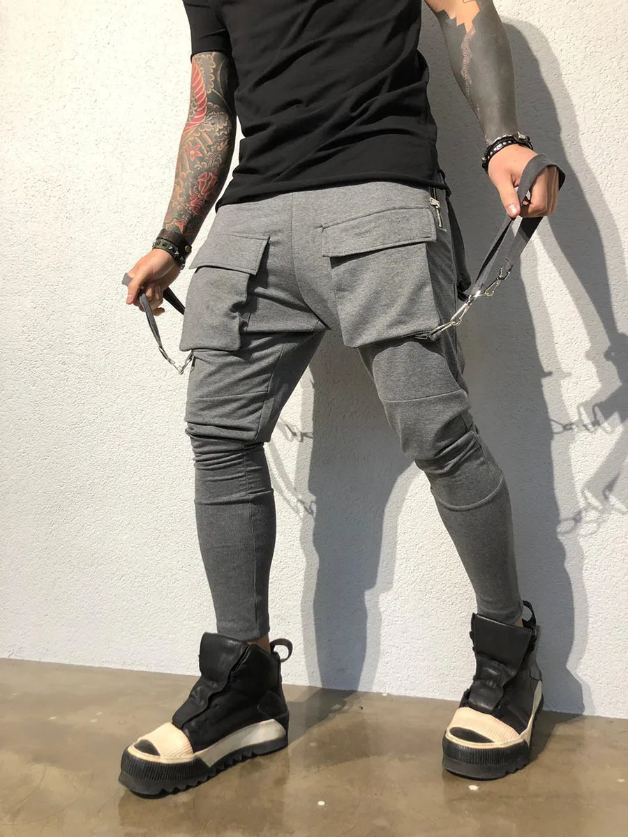 Ribbon Harem Jogger Men's Cargo Pants Streetwear 2020 Hip Hop Casual Pocket Sweatpants Men Harajuku Fashion Pants 
Ribbon Harem Jogger Men's Cargo Pants Streetwear 2020 Hip Hop Casual Pocket Sweatpants Men Harajuku Fashion Pants