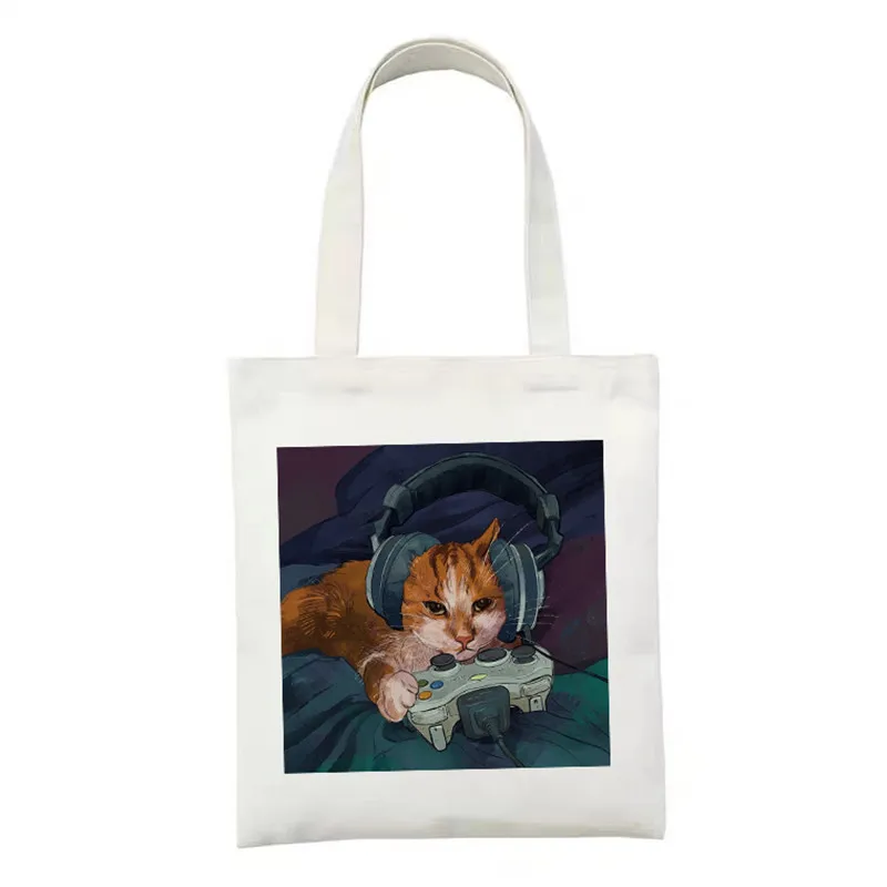 Ladies Canvas Shopping Bag Female Canvas Cartoon Shoulder Bag Eco Handbag Tote Bag Reusable Grocery Shopper Bags for Women 2021
Ladies Canvas Shopping Bag Female Canvas Cartoon Shoulder Bag Eco Handbag Tote Bag Reusable Grocery Shopper Bags for Women 2021