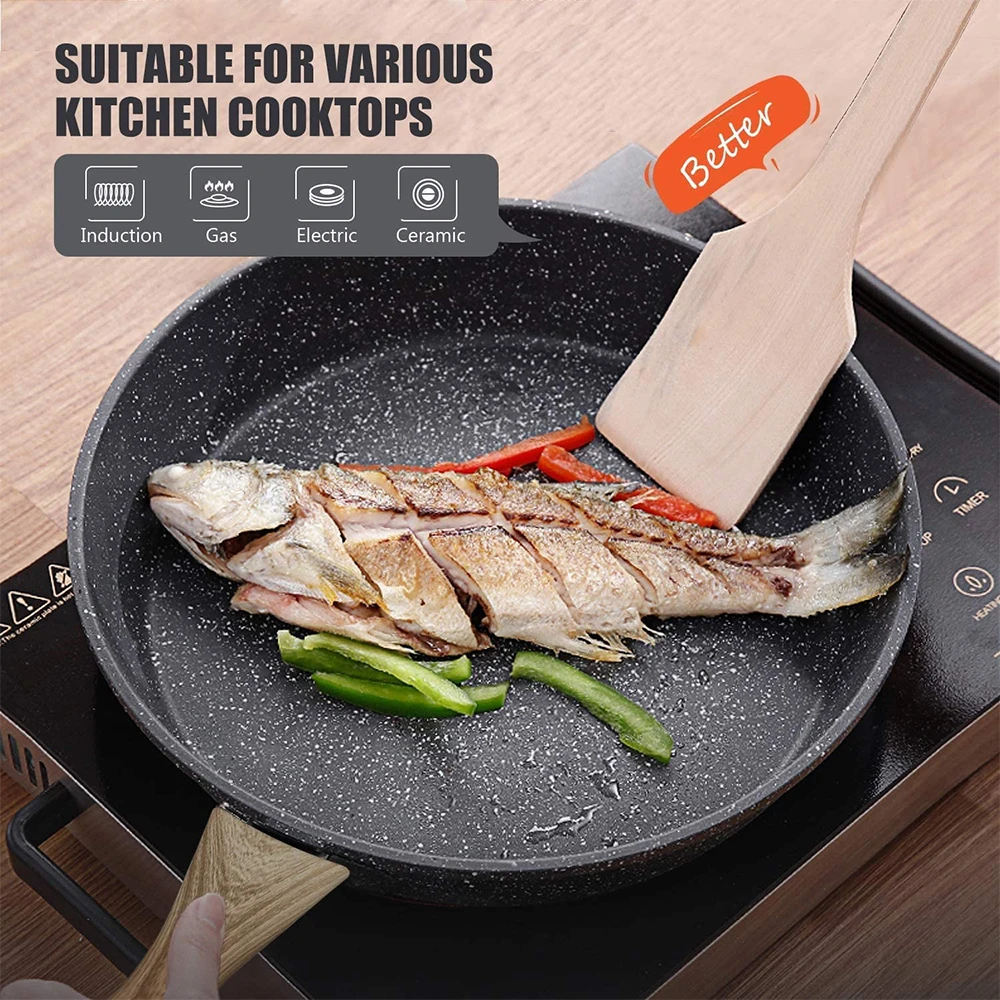 Сковорода, металлическая посуда, легко приготовить, 8 дюймов, 10,2 дюйма и 12 дюймов, посуда для кухни, товары для дома, посуда, сковорода
Сковорода, металлическая посуда, легко приготовить, 8 дюймов, 10,2 дюйма и 12 дюймов, посуда для кухни, товары для дома, посуда, сковорода