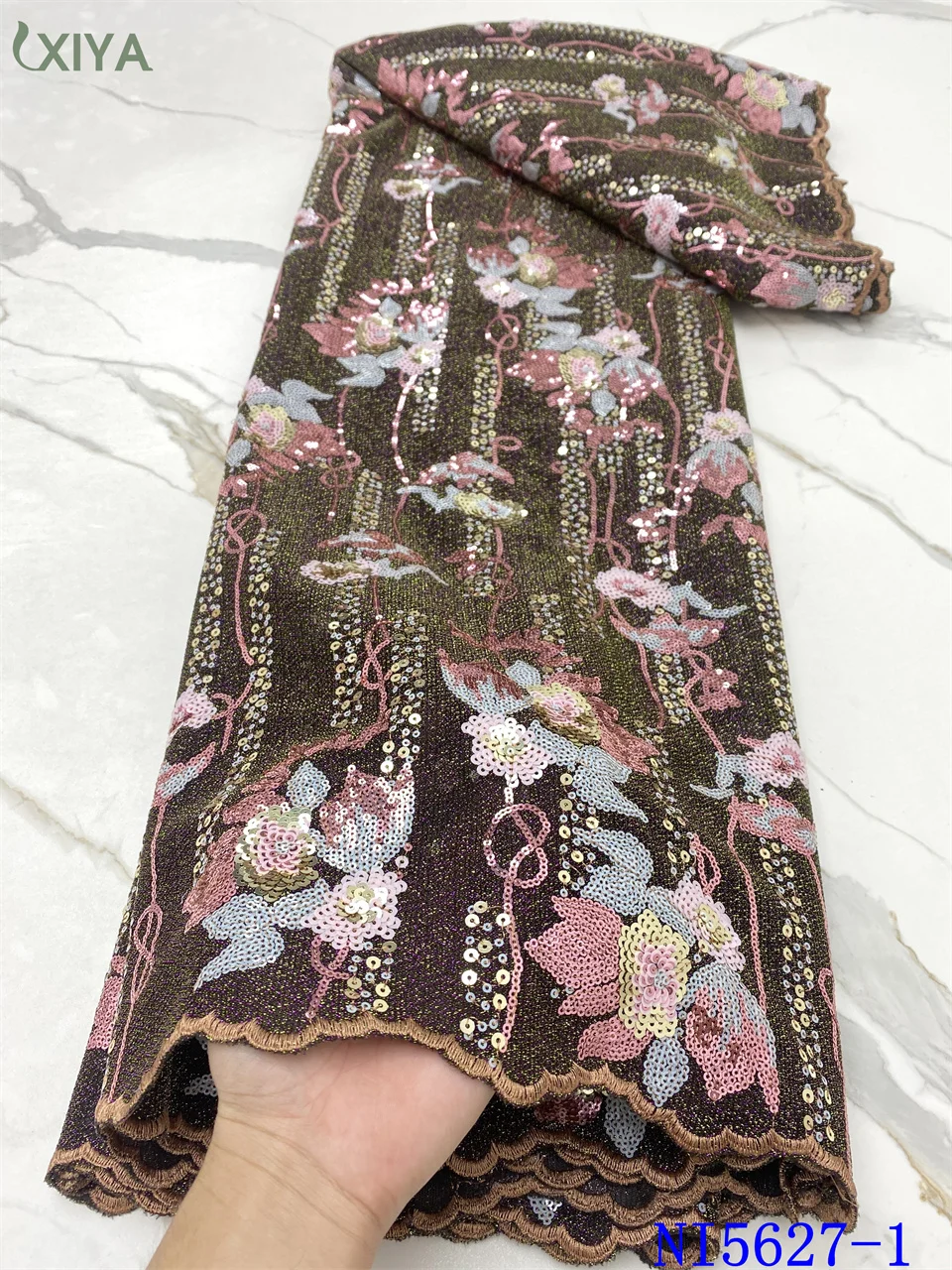New Arrival Velvet Lace Fabric High Quality African Sequin Lace Fabric Beautiful Nigerian Net Fabric for Women Sewing NI5627
New Arrival Velvet Lace Fabric High Quality African Sequin Lace Fabric Beautiful Nigerian Net Fabric for Women Sewing NI5627