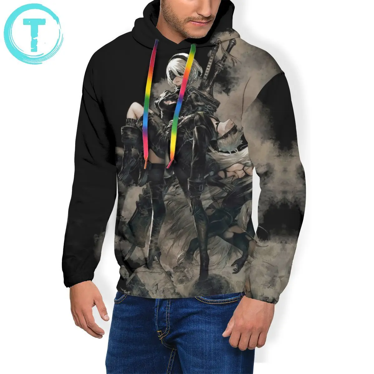 Gaming Hoodie Nier Automata Black Hoodies Warm Red Pullover Hoodie Polyester Streetwear Long Nice Men Hoodies
Gaming Hoodie Nier Automata Black Hoodies Warm Red Pullover Hoodie Polyester Streetwear Long Nice Men Hoodies