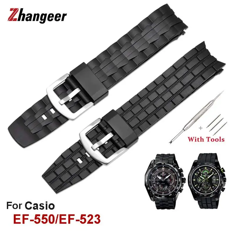 22mm High Quality Rubber Texture Resin Watch Band for Casio Strap Edifice EF-550/EF523 Replacement Fashion Men Black Strap +tool
22mm High Quality Rubber Texture Resin Watch Band for Casio Strap Edifice EF-550/EF523 Replacement Fashion Men Black Strap +tool