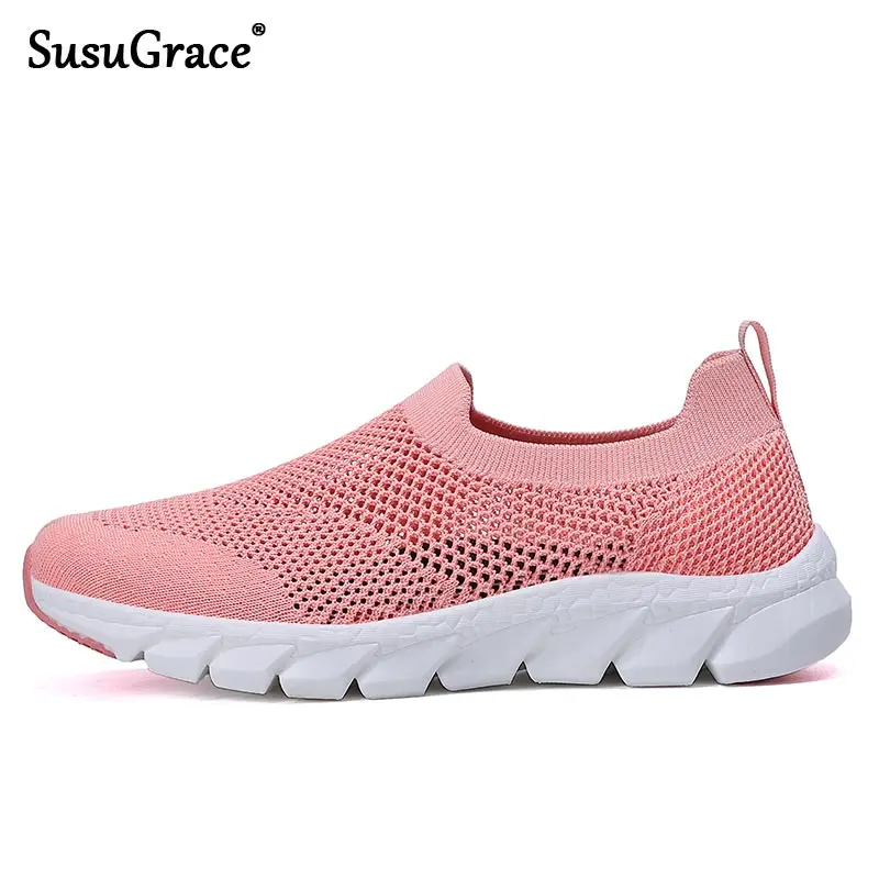 SusuGrace Summer Women's Running Shoes Light Slip-on Female Sport Footwear Walking Breathable Sneakers Outdoor Hard-wearing Pink
SusuGrace Summer Women's Running Shoes Light Slip-on Female Sport Footwear Walking Breathable Sneakers Outdoor Hard-wearing Pink