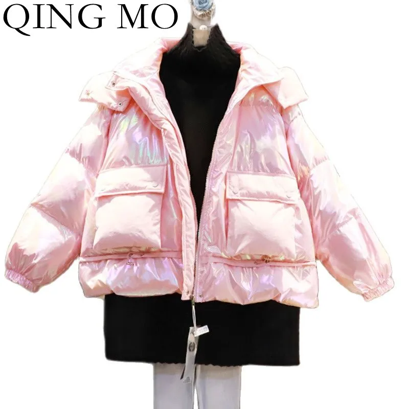 QING MO Trendy Fashion Contrast Stitching Down Jacket 2021 Winter New Hooded Loose Thick Warm Down Jacket TT244Q
QING MO Trendy Fashion Contrast Stitching Down Jacket 2021 Winter New Hooded Loose Thick Warm Down Jacket TT244Q