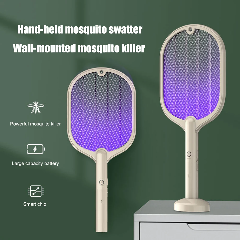 2 in 1 Electric Insect Racket Swatter USB Rechargeable Led Light Hand-Held Mosquito Killer Fly Bug Zapper Trap for Home
2 in 1 Electric Insect Racket Swatter USB Rechargeable Led Light Hand-Held Mosquito Killer Fly Bug Zapper Trap for Home