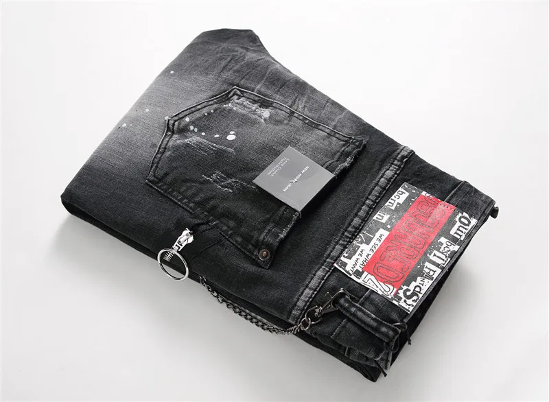 2021 new black jeans men's fashion badge ripped dsquared2 foot pants icon
2021 new black jeans men's fashion badge ripped dsquared2 foot pants icon