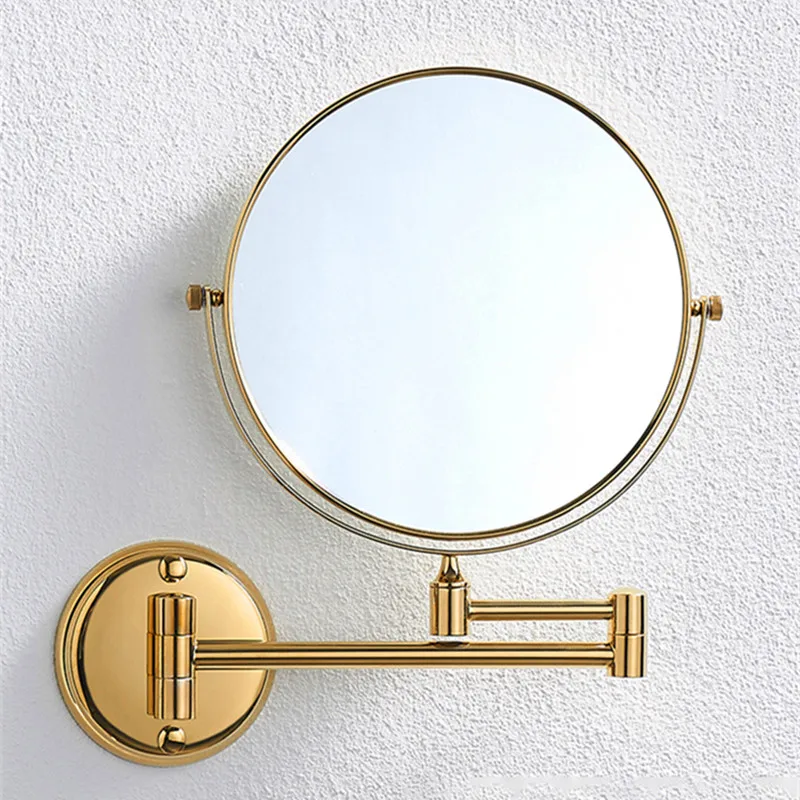 Золотые Зеркала для ванной SDSN складное зеркало 3x 5x увеличительное Золотое