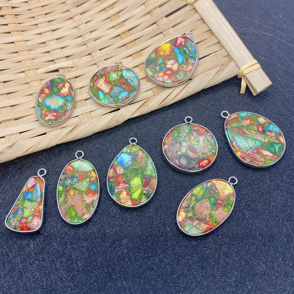 1 Piece of Natural Turquoise Pendant Used To Make Loose Irregular Water Drop Oval Metal Edging Craft Necklace Bracelet Earrings
1 Piece of Natural Turquoise Pendant Used To Make Loose Irregular Water Drop Oval Metal Edging Craft Necklace Bracelet Earrings