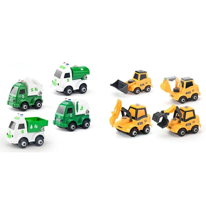 2 Set DIY Sanitation Vehicle Take Apart Construction Vehicles Toys Screw Tool for 3 4 5 Age Kids, Yellow & White-Green
2 Set DIY Sanitation Vehicle Take Apart Construction Vehicles Toys Screw Tool for 3 4 5 Age Kids, Yellow & White-Green