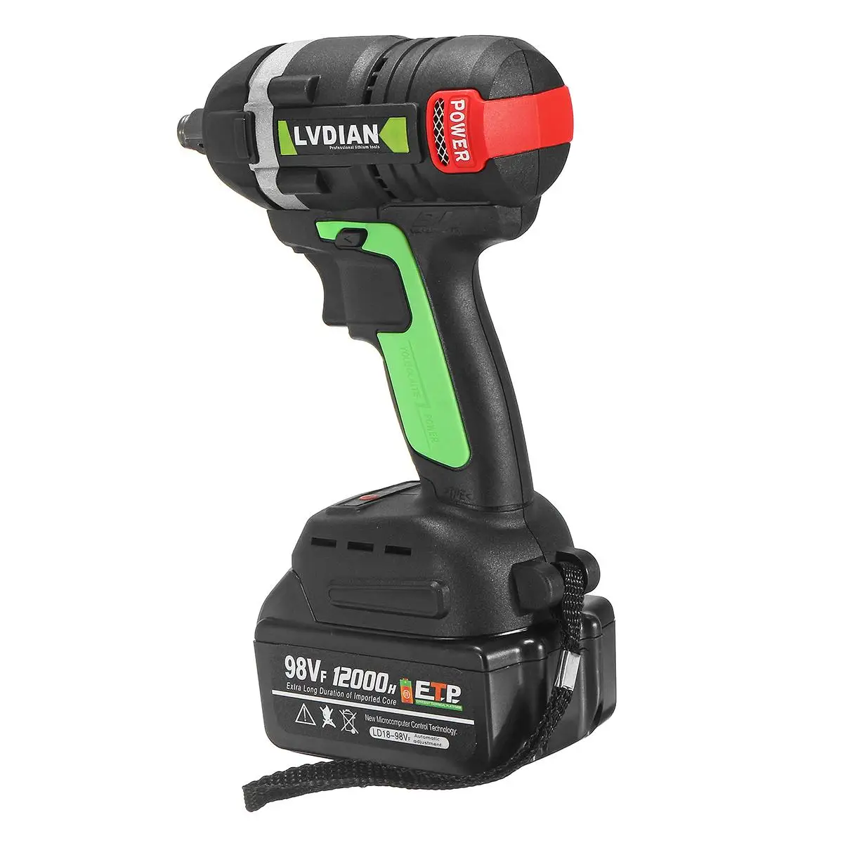 98/128/198VF Electric Cordless Electric Impact Wrench Drill Driver Power Tool Rechargeable Brushless Cordless Battery Wrench
98/128/198VF Electric Cordless Electric Impact Wrench Drill Driver Power Tool Rechargeable Brushless Cordless Battery Wrench