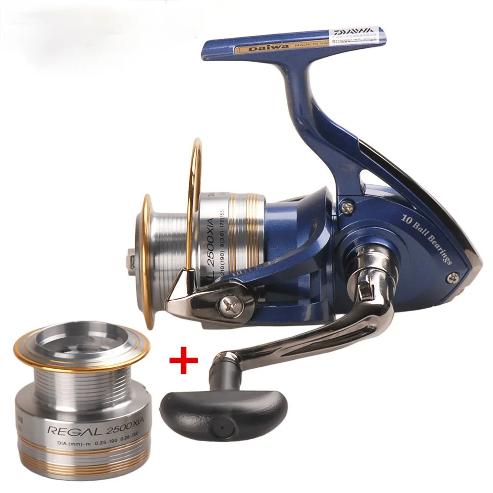 100% Original DAIWA REGAL Spinning Fishing Reel 2000XIA 2500XIA 3000XIA 4000XIA Size with Double Spool 10BB 5.3:1 Carp Fishing 
100% Original DAIWA REGAL Spinning Fishing Reel 2000XIA 2500XIA 3000XIA 4000XIA Size with Double Spool 10BB 5.3:1 Carp Fishing