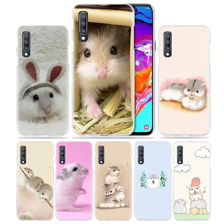 Чехол с милым животным хомяком для Samsung Galaxy A50 A70 A20 A90 5G A80 A60 A40 A30 S A10 E A8 A6 + A9 A7 2018