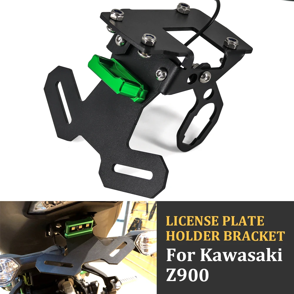 Motorcycle CNC Rear License Plate Tail Frame Holder Bracket with LED Light Lamp Support Kit for Kawasaki Z900 RS ABS 2017 - 2020
Motorcycle CNC Rear License Plate Tail Frame Holder Bracket with LED Light Lamp Support Kit for Kawasaki Z900 RS ABS 2017 - 2020