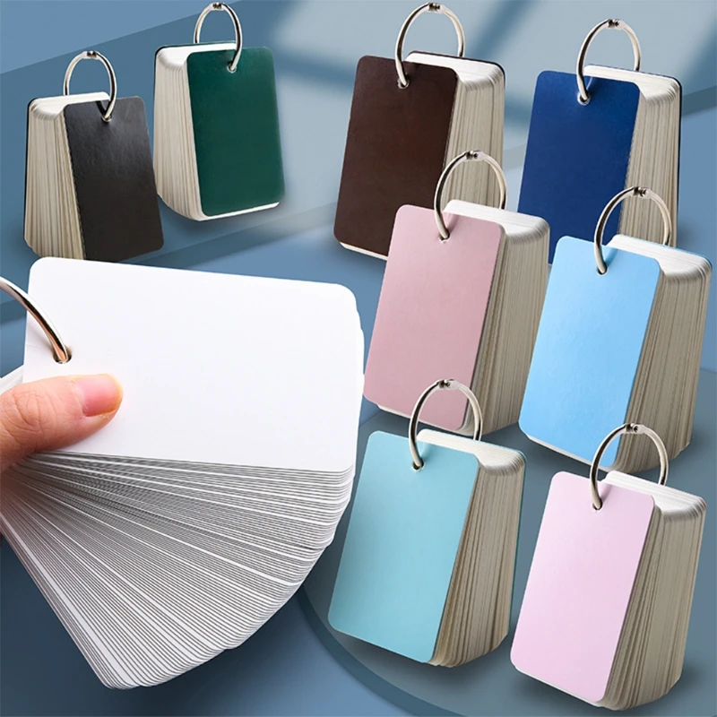 100 Sheets Mini Flipping Cardboard Flash Cards Index Cards with Iron Binder Refillable Blank Binder Memo Pad for student
100 Sheets Mini Flipping Cardboard Flash Cards Index Cards with Iron Binder Refillable Blank Binder Memo Pad for student