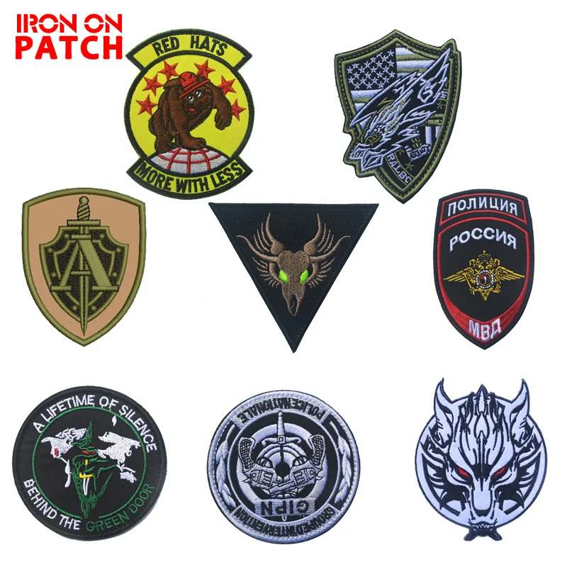 

10PCS A LIFETIME OF SILENCE Embroidery Patch US Army Tactical Military Patches DIY Badge For Clothing Decorative Applique PATCH