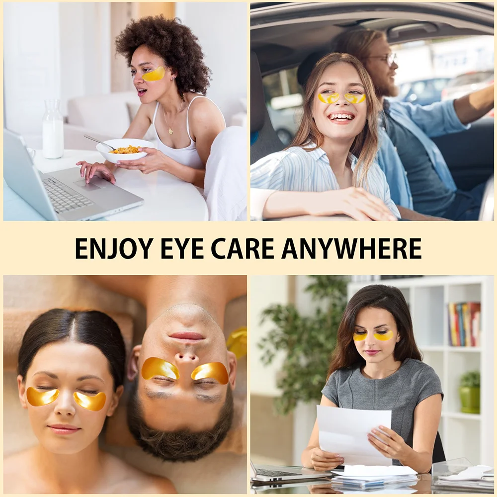 20 Pairs Pads 24K Gold Eye Mask Patches Puffy Eyes Wrinkles Removal Dark Circles Treatments Skin Refresh Skin Anti Aging
20 Pairs Pads 24K Gold Eye Mask Patches Puffy Eyes Wrinkles Removal Dark Circles Treatments Skin Refresh Skin Anti Aging