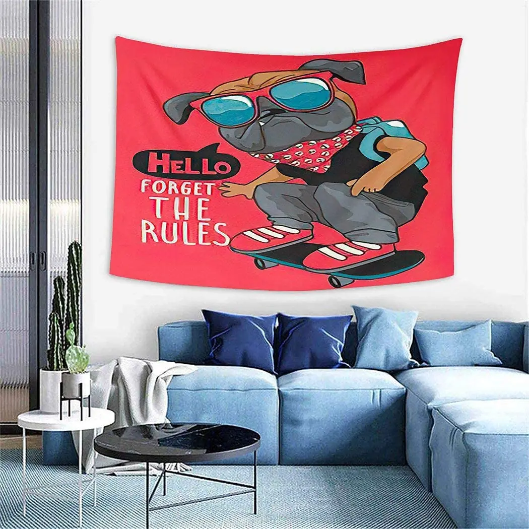 Забавная фотография, скейтборд, крутая собака, забавный скейт, настенное одеяло для спальни, гостиной, домашний декор
Забавная фотография, скейтборд, крутая собака, забавный скейт, настенное одеяло для спальни, гостиной, домашний декор