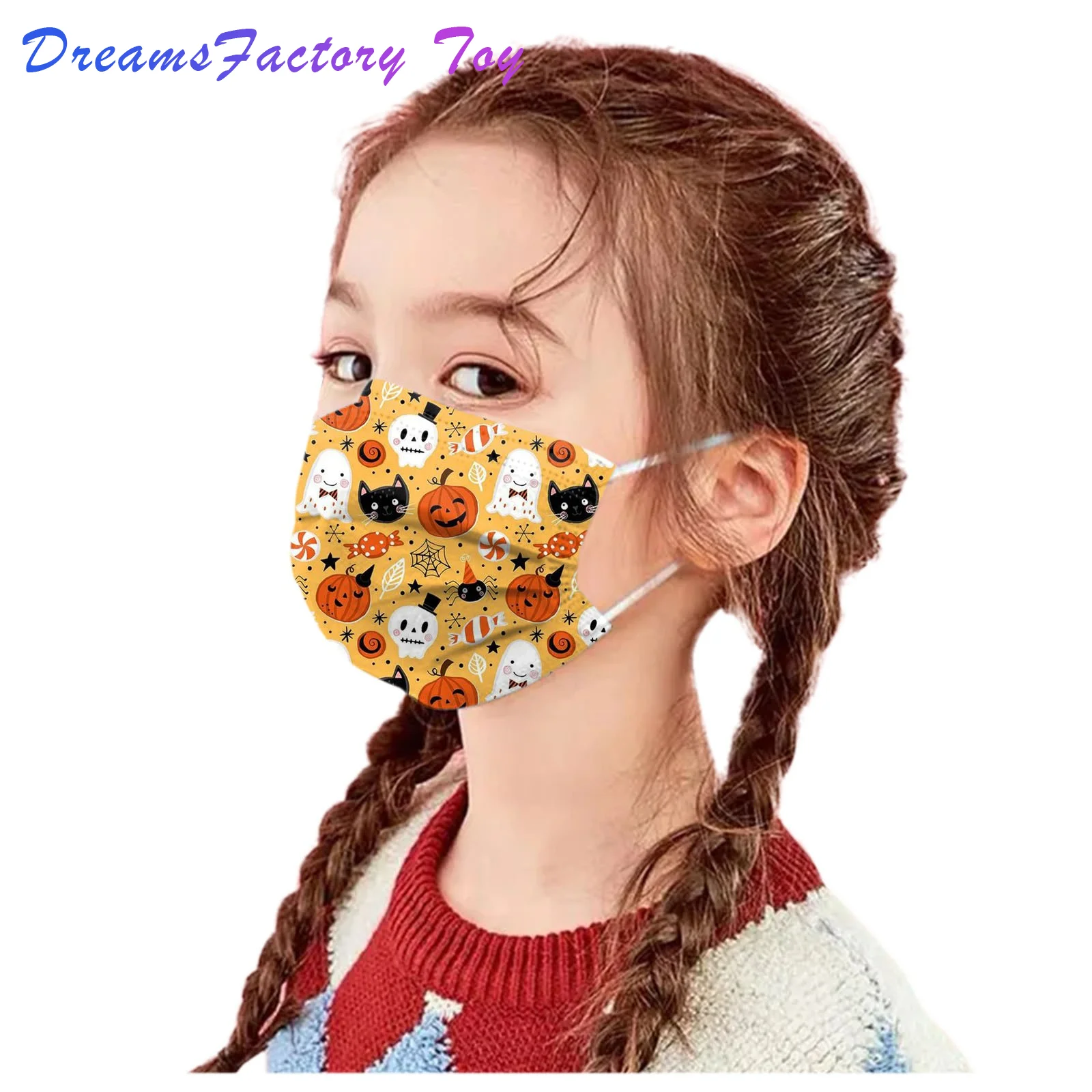 10pcs Kids Halloween Cosplay Toy Print Mask Protection 3 Layer Print Maske Happy Disposable Visage Colored Face Mask Mascaras
10pcs Kids Halloween Cosplay Toy Print Mask Protection 3 Layer Print Maske Happy Disposable Visage Colored Face Mask Mascaras