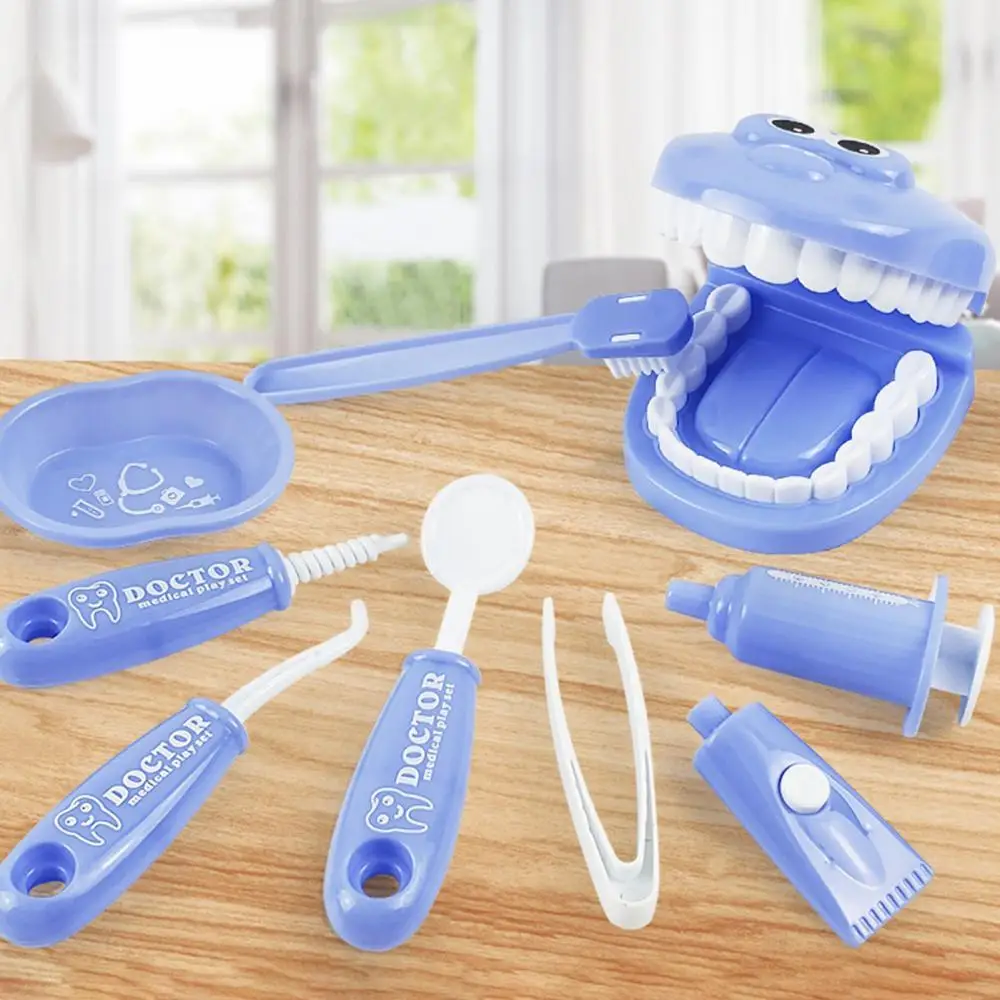 9Pcs/Set Kids Educational Pretend Play Dental Scene Toys Preschool Teaching Brushing Game Baby Check Teeth Model Medical Kit
9Pcs/Set Kids Educational Pretend Play Dental Scene Toys Preschool Teaching Brushing Game Baby Check Teeth Model Medical Kit