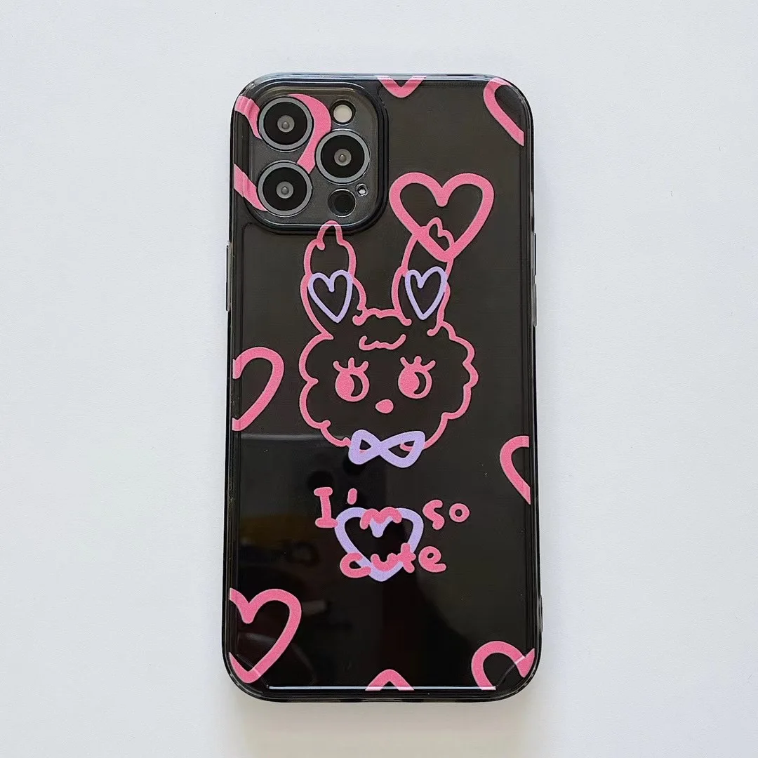 INS Korean style cute and fun pink line love rabbit phone case for iPhone 11 12 pro MAX Xs MINI Xr X 78plus soft TPU back cover
INS Korean style cute and fun pink line love rabbit phone case for iPhone 11 12 pro MAX Xs MINI Xr X 78plus soft TPU back cover