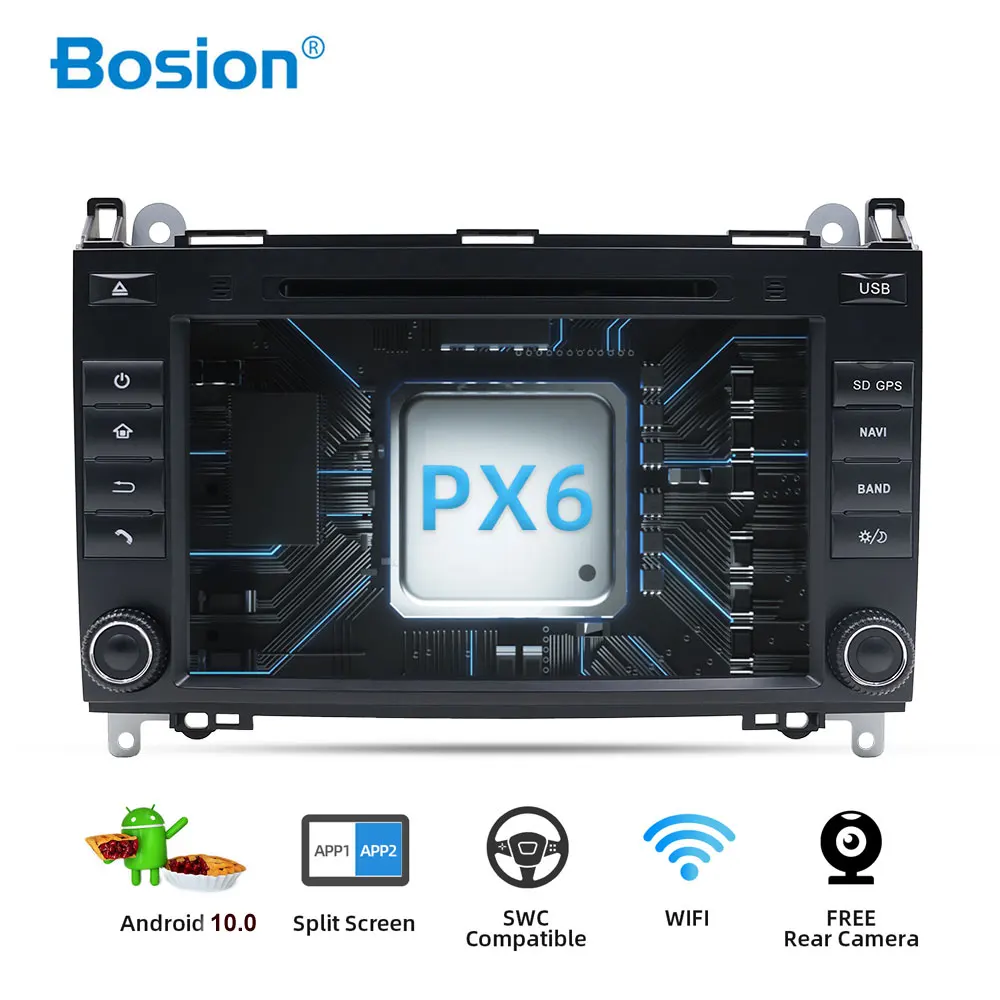 Автомобильный GPS Bosion 9 "DSP Android 10 0 4G 64G для Benz Sprinter B200 b класс W245 B170 W209 W169 A180 A160 W906