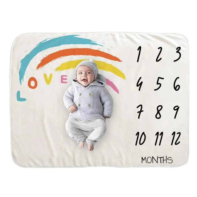 Baby Monthly Record Growth Milestone Blanket Newborn Photography Props Rainbow Children Photo Creative Background Cloth
Baby Monthly Record Growth Milestone Blanket Newborn Photography Props Rainbow Children Photo Creative Background Cloth