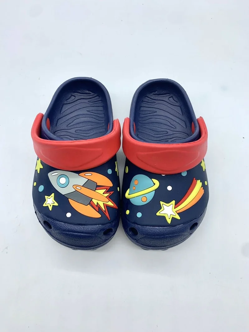 Children's Summer Slippers Boys Rocket Simple Cartoon Cute Comfortable Hole Shoes Kids Comfortable Non-slip Sandals KF31
Children's Summer Slippers Boys Rocket Simple Cartoon Cute Comfortable Hole Shoes Kids Comfortable Non-slip Sandals KF31