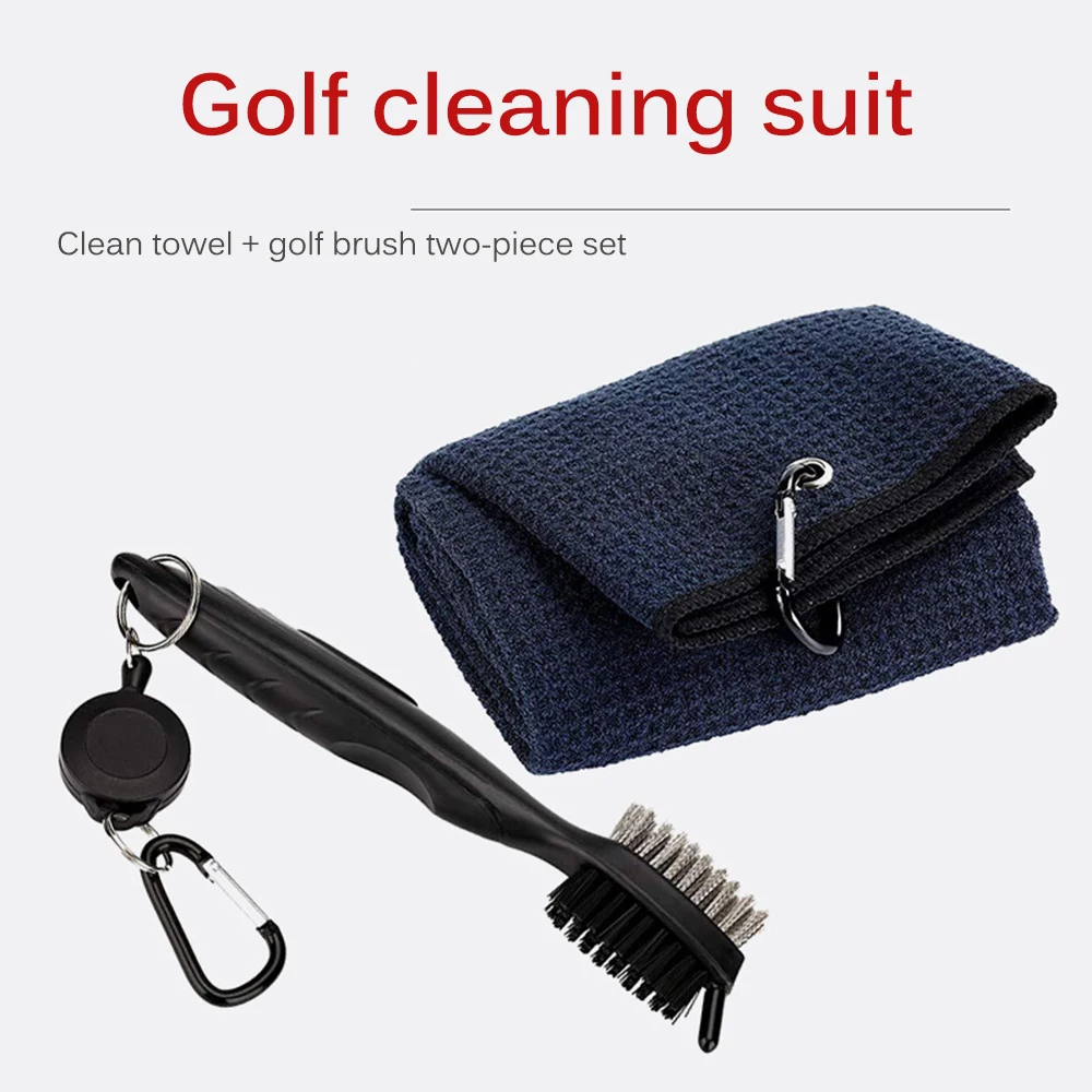 Golf Cleaning Kit Double-Sided Club Brush Golf Towel Ball Groove Cleaner Cleaning Tool Outdoor Home Golfs Accessories 
Golf Cleaning Kit Double-Sided Club Brush Golf Towel Ball Groove Cleaner Cleaning Tool Outdoor Home Golfs Accessories