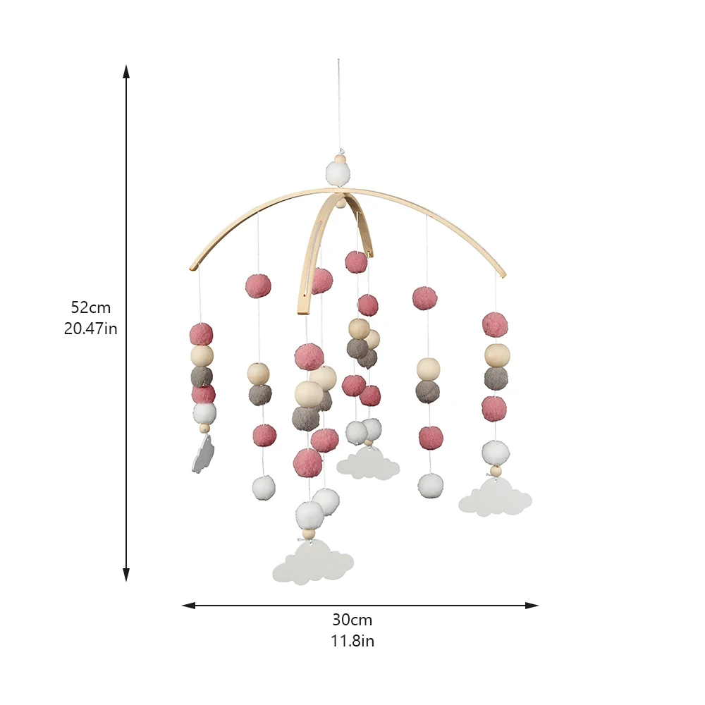 Nordic Style Baby Felt Balls Mobile Rattle Wooden Beads Bed Bell Wind Chimes Toys Kids Children Room Hanging Decorations
Nordic Style Baby Felt Balls Mobile Rattle Wooden Beads Bed Bell Wind Chimes Toys Kids Children Room Hanging Decorations