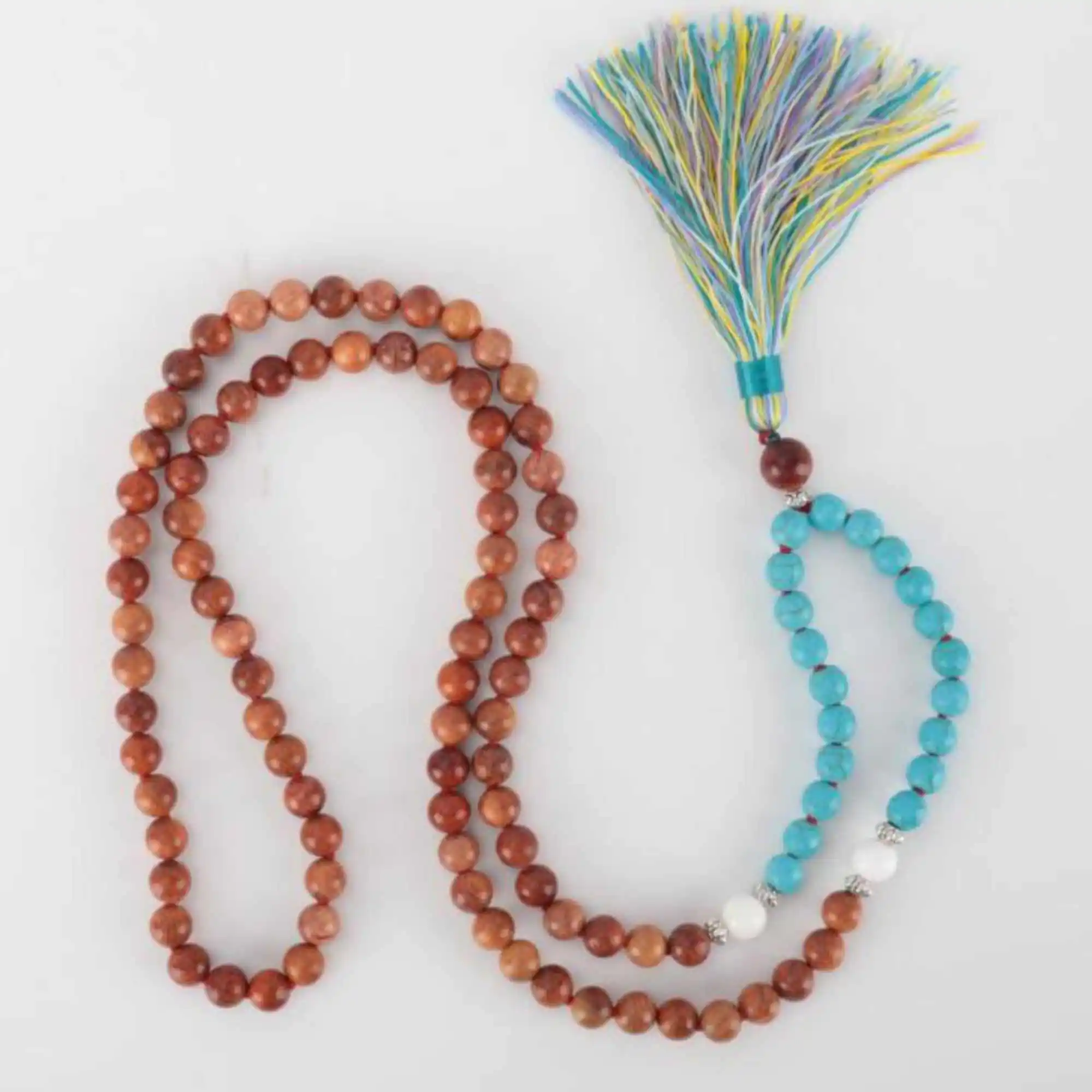 8mm 108 Natural Sandalwood blue Turquoise Bead knot Necklace All Saints' Day Chain Calming Bohemia Beaded Meditation Inspiration
8mm 108 Natural Sandalwood blue Turquoise Bead knot Necklace All Saints' Day Chain Calming Bohemia Beaded Meditation Inspiration