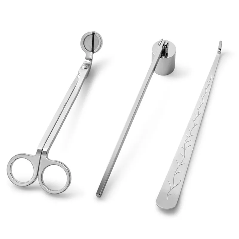 3pcs/set Silver Candle Wick Snuffer Tool Hook Cutter Clipper Stainless Steel Luxury Candle Trimmer Oil Lamp Trim Scissor Kit
3pcs/set Silver Candle Wick Snuffer Tool Hook Cutter Clipper Stainless Steel Luxury Candle Trimmer Oil Lamp Trim Scissor Kit
