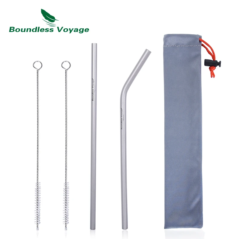 Boundless Voyage Titanium Straw Healthy Curved Straight Reusable Drinking Straw Ultralight Water Flatware
Boundless Voyage Titanium Straw Healthy Curved Straight Reusable Drinking Straw Ultralight Water Flatware