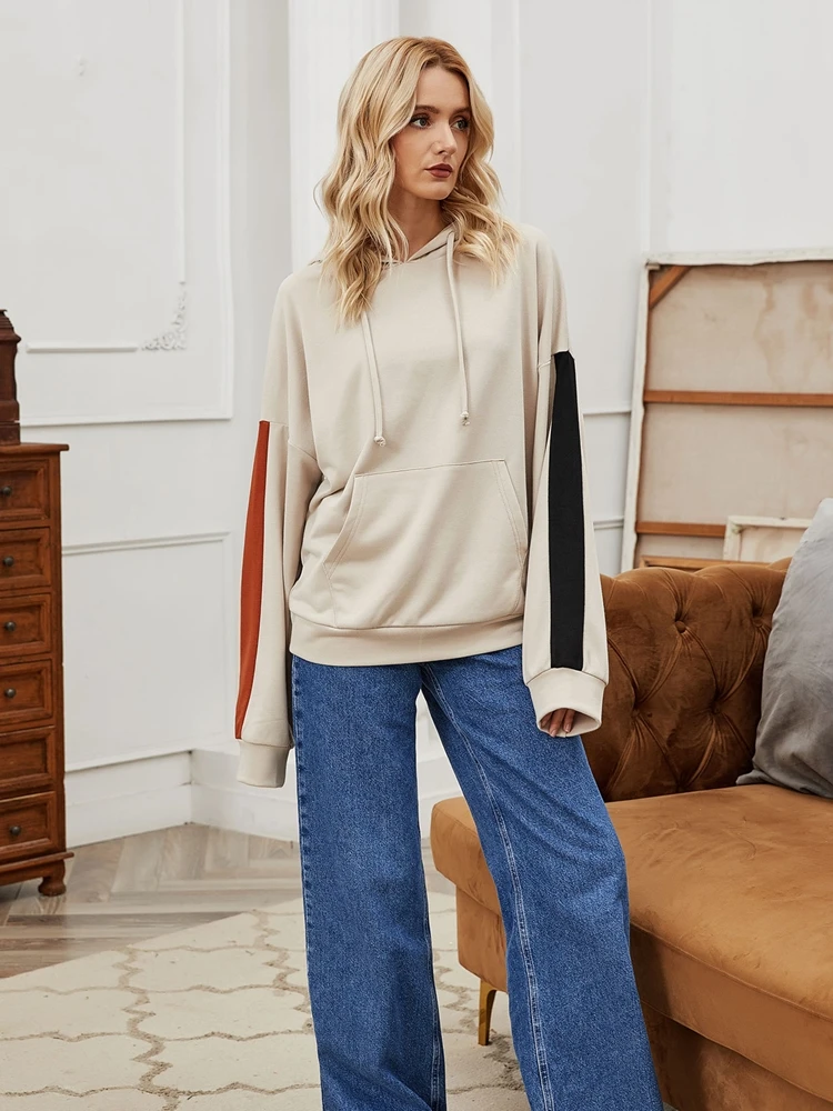 Hoodies Women Aesthetic 2021 Fall Clothes Long Sleeve Top Pullover Sweatshirt Contrast Color Patchwork Ladies Casual Wear Baggy
Hoodies Women Aesthetic 2021 Fall Clothes Long Sleeve Top Pullover Sweatshirt Contrast Color Patchwork Ladies Casual Wear Baggy