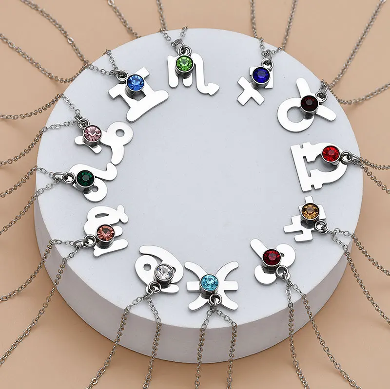 Stainless Stell Zodiac Pendant Necklace for Women Men 2021 Nwe Jewelry Twelve Constellations Chain Necklaces Christmas Gift
Stainless Stell Zodiac Pendant Necklace for Women Men 2021 Nwe Jewelry Twelve Constellations Chain Necklaces Christmas Gift