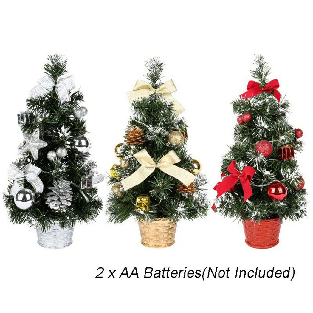 Mini Artificial Christmas Tree LED Light Miniature Trees Decorations For Christmas Crafts Tabletop Decor 40cm
Mini Artificial Christmas Tree LED Light Miniature Trees Decorations For Christmas Crafts Tabletop Decor 40cm