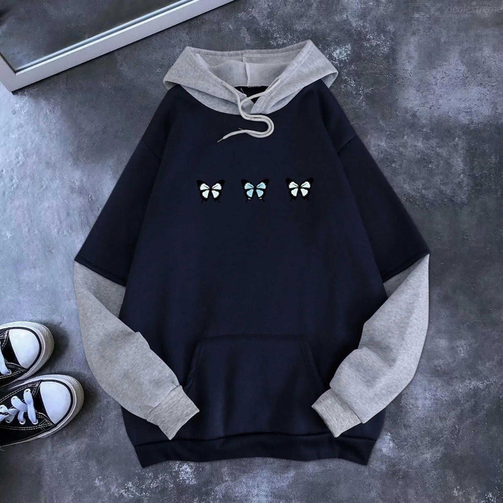 Unisex Solid Hoodies Men's Women's Autumn Velvet Stitching Loose Plus Size Pocket Hooded Pullovers Sweatshirt Oversized Hoodie 
Unisex Solid Hoodies Men's Women's Autumn Velvet Stitching Loose Plus Size Pocket Hooded Pullovers Sweatshirt Oversized Hoodie