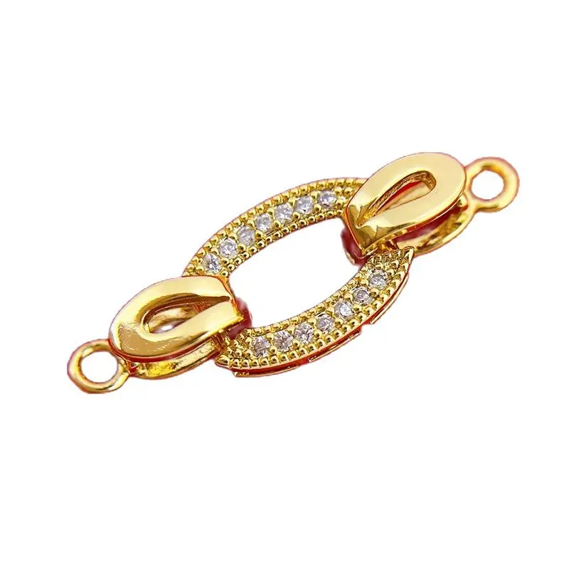 Korean Fashion Connection Clasp 18k Real Gold Plated DIY Beaded Bracelet Necklace Jewelry Accessories Magnetic Ball Buckle
Korean Fashion Connection Clasp 18k Real Gold Plated DIY Beaded Bracelet Necklace Jewelry Accessories Magnetic Ball Buckle